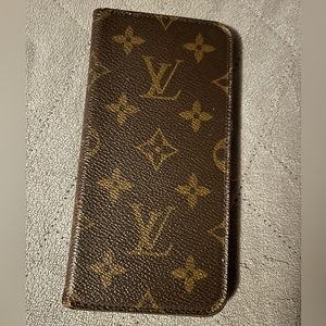 LV LOUIS VUITTON AUTHENTIC CELL PHONE CASE - purchased from BAG-FATHER